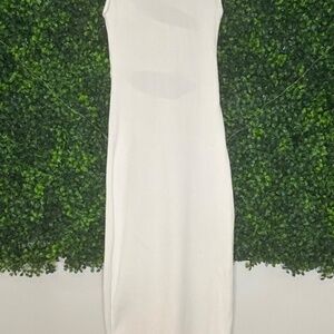 ZARA Midi Rib Cut Out Dress Size Small